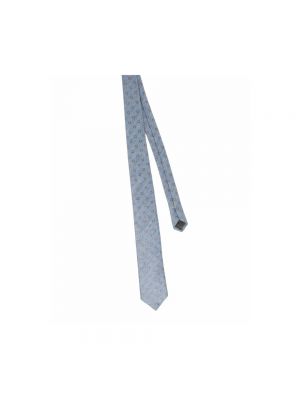 Lniany krawat Canali niebieski