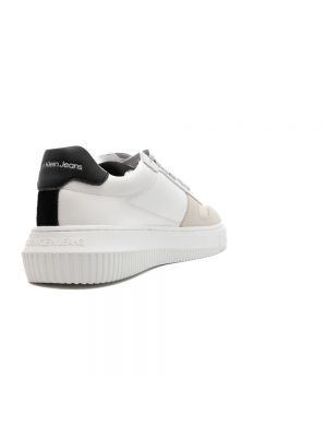Zapatillas con cordones con tacón chunky Calvin Klein Jeans blanco
