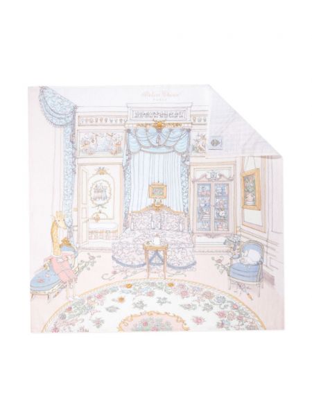 Geantă din bumbac cu imagine Atelier Choux roz