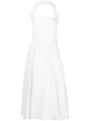 Μίντι φόρεμα Khaite λευκό