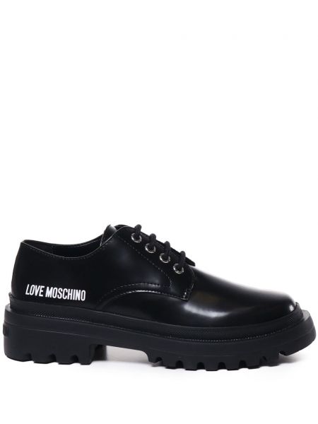 Painettu brogues Love Moschino musta