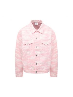 Джинсовая куртка Vetements, розовая