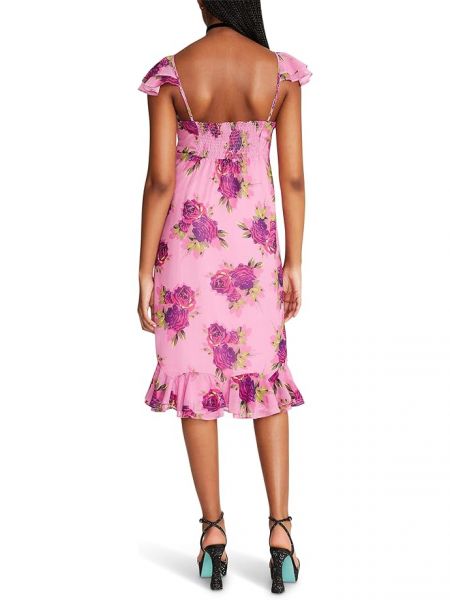 Платье миди Betsey Johnson розовое