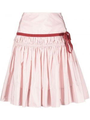 Minirock mit schleife mit plisseefalten Molly Goddard pink