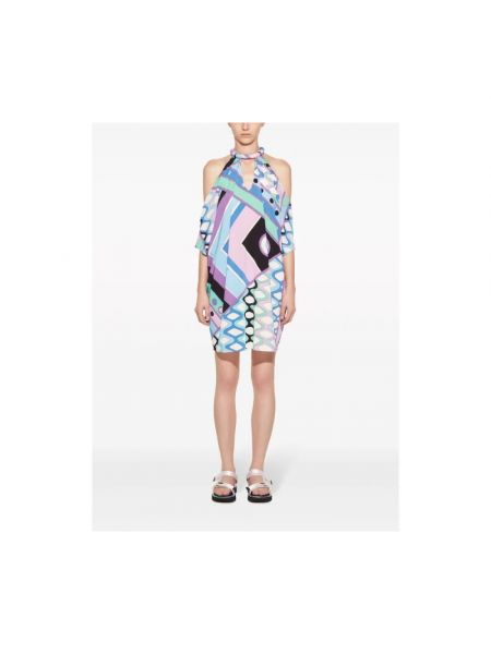 Vestido largo con estampado con estampado abstracto Emilio Pucci