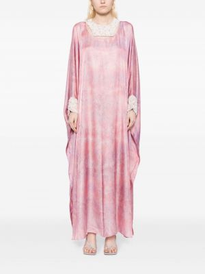 Sukienka z perełkami Shatha Essa różowa