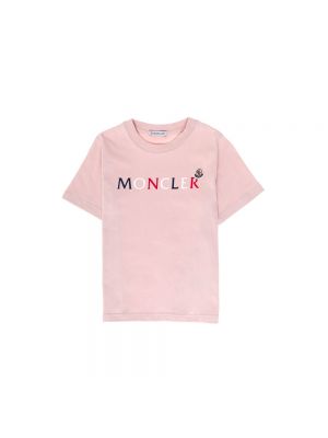 T-shirt Moncler, różowy