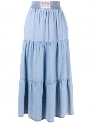 Dlhá sukňa Moschino modrá