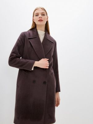 Двубортное пальто Smith's Brand коричневое