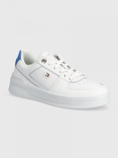 Białe sneakersy skórzane Tommy Hilfiger