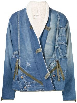 Jeansjacka Greg Lauren blå