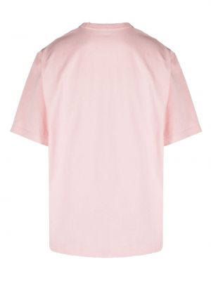 Medvilninis marškinėliai Studio Nicholson rožinė