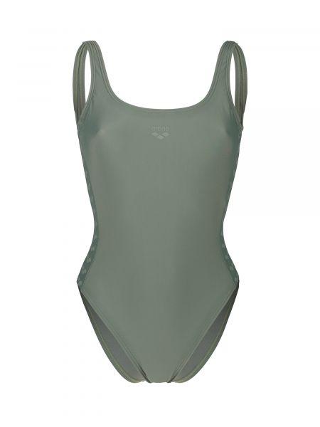 Dryžuotas maudymosi kostiumėlis Arena žalia