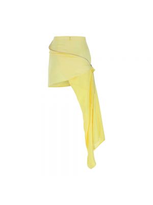 Mini falda de raso Jw Anderson amarillo
