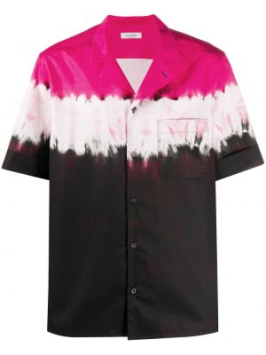 Camisa con estampado tie dye Valentino rosa