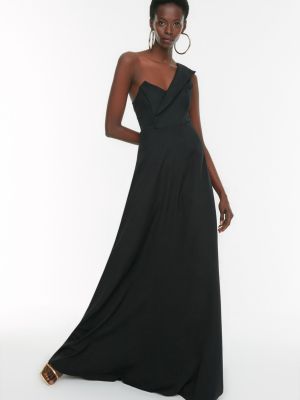 Sukienka wieczorowa Trendyol czarna