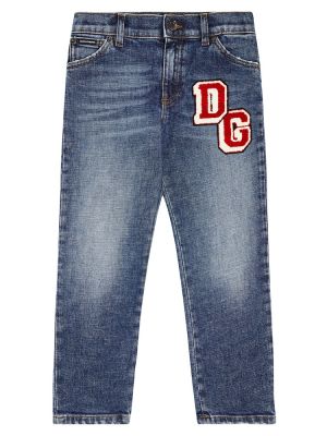 Brodert jeans for gutter Dolce&gabbana Kids blå