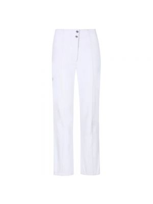 Białe proste spodnie Descente