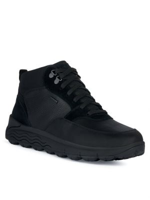 Černé kotníkové boty Geox