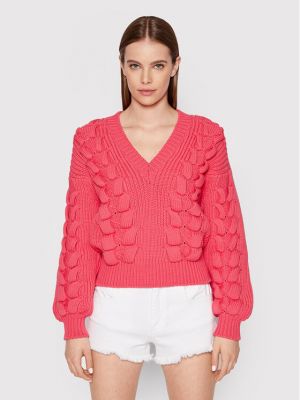 Relaxed fit megztinis Iro rožinė