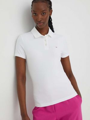 Polo Tommy Jeans beżowa