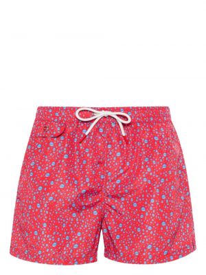 Kratke hlače s printom Kiton crvena