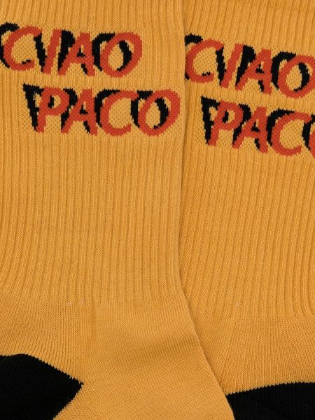 Calcetines Paco Rabanne amarillo
