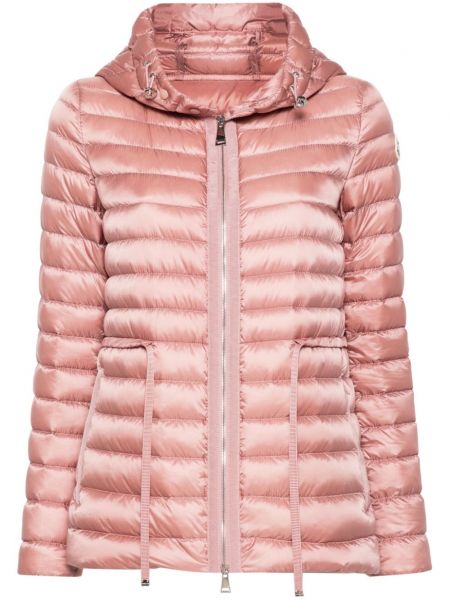 Kapitone ceket Moncler pembe