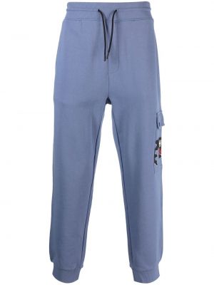 Спортни панталони с принт Hugo синьо