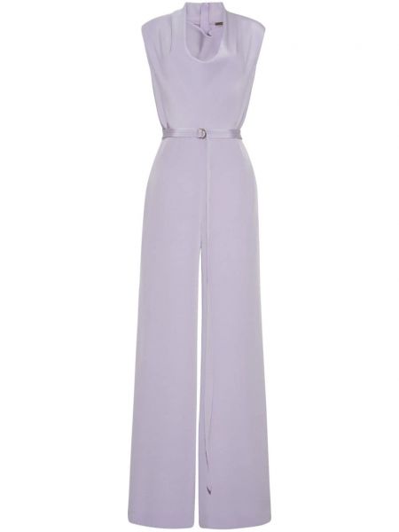 Crepe silke overall Adam Lippes lilla