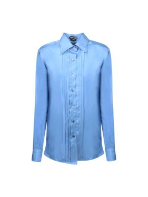 Koszula Tom Ford niebieska