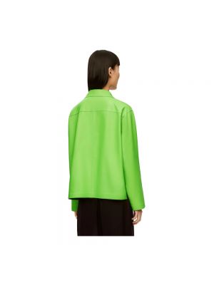 Camisa de cuero Loewe verde