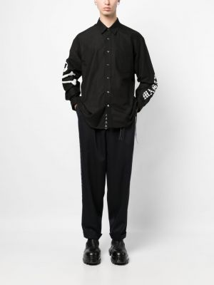 Hemd aus baumwoll mit print Mastermind Japan schwarz