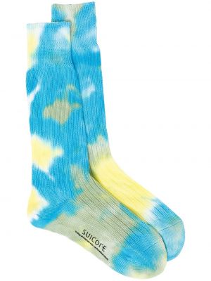 Чорапи с tie-dye ефект Suicoke синьо