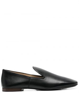 Skinn loafers Lemaire svart