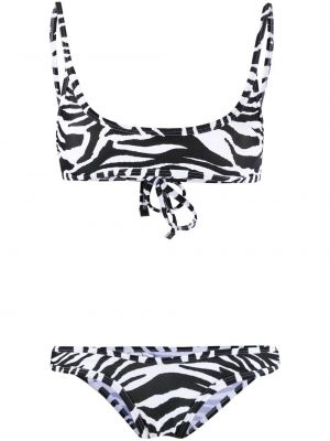 Zebra mintás bikini nyomtatás The Attico