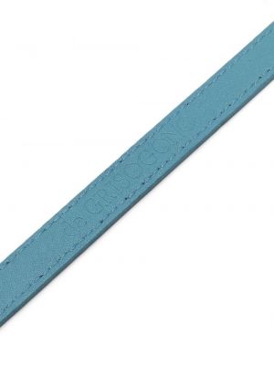 Leder armband ohne absatz De Grisogono blau