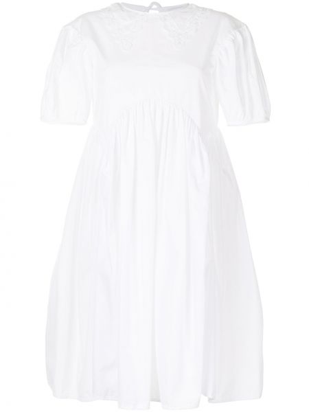 Vestido de encaje Cecilie Bahnsen blanco