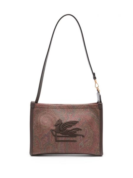 Broderet shopping bag Etro brun