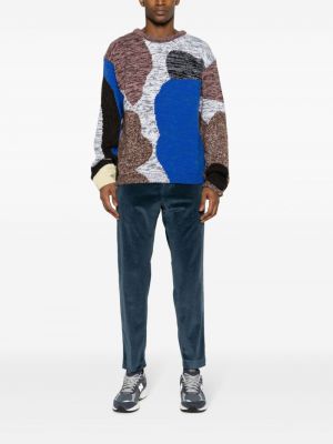 Sweter z okrągłym dekoltem Paul Smith niebieski