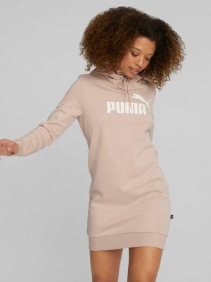 Šaty s kapucňou Puma ružová
