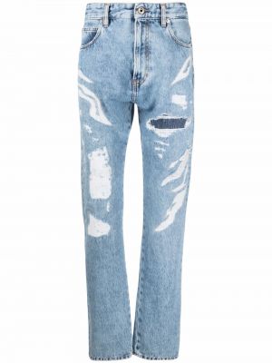 Rippet jeans med normal passform Just Cavalli blå