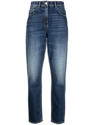 Přiléhavé straight fit džíny Iro modré