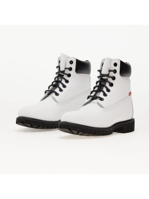 Bílé nepromokavé krajkové šněrovací kotníkové boty Timberland