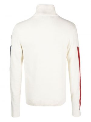 Raštuotas dryžuotas megztinis Rossignol balta