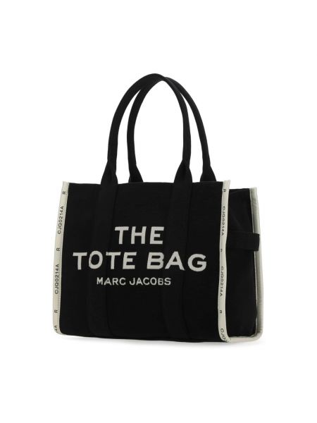 Bolso shopper de tejido jacquard elegante Marc Jacobs negro