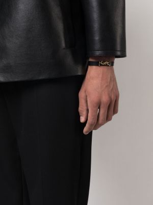 Leder armband Saint Laurent