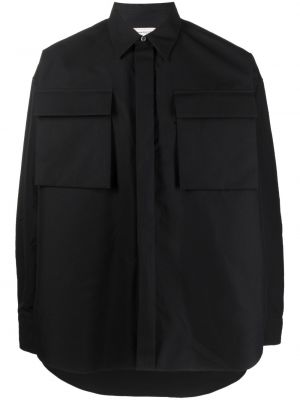 Chemise en coton avec poches Alexander Mcqueen noir
