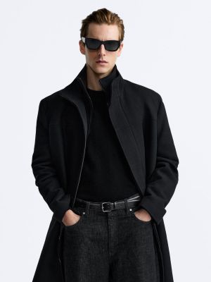 Пальто Zara черное