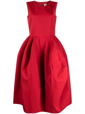 Midi šaty bez rukávov Comme Des Garçons červená
